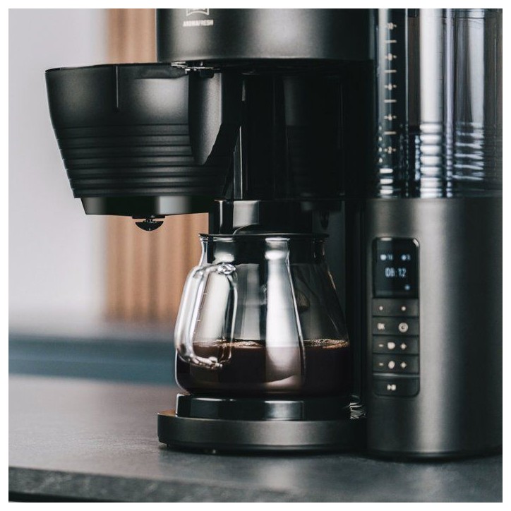 Cafetiere filtre avec moulin intégré - MELITTA - Aromafresh Glass Pro 1030-01 - 10 tasses - 1?130 W - Noir Cafetiere filtre avec moulin intégré - MELITTA - Aromafresh Glass Pro 1030-01 - 10 tasses - 1?130 W - Noir