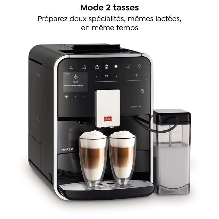 Machine a café automatique - MELITTA - Barista T Smart F830-102 - Noir Machine a café automatique - MELITTA - Barista T Smart F830-102 - Noir