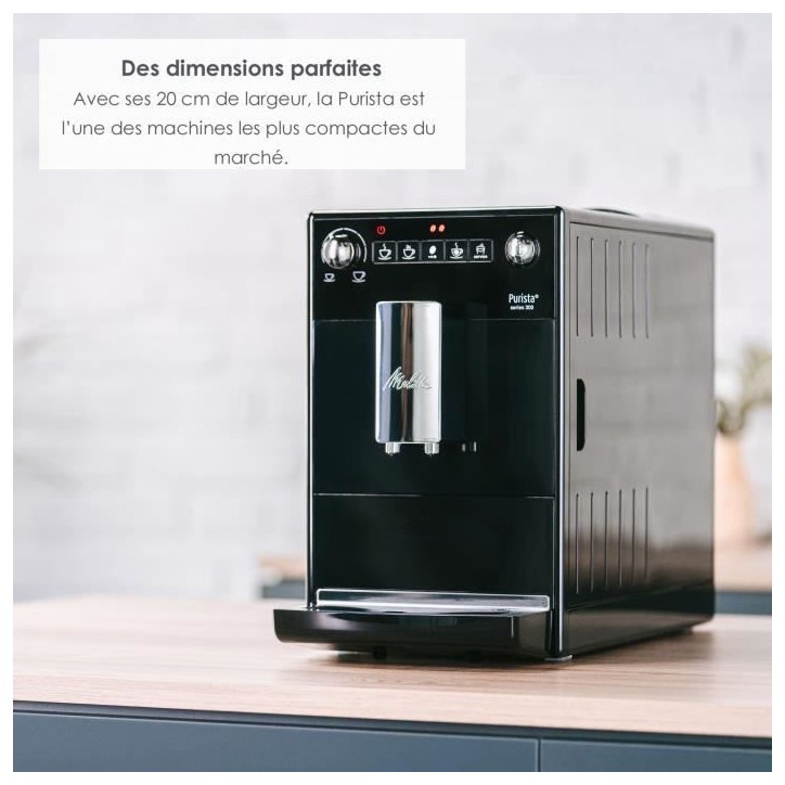 Machine a café automatique - MELITTA - Purista F230-102 - Noir Machine a café automatique - MELITTA - Purista F230-102 - Noir