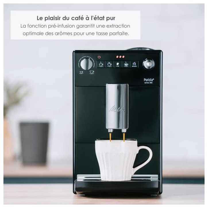 Machine a café automatique - MELITTA - Purista F230-102 - Noir Machine a café automatique - MELITTA - Purista F230-102 - Noir