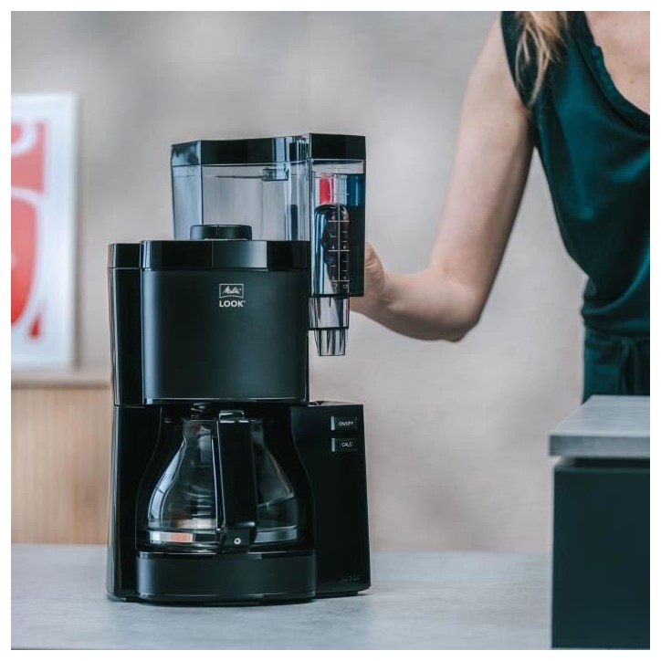 Cafetiere - MELITTA - Look V Glass 1025-02 - 1080 W - 1,25 L - Noir Cafetiere - MELITTA - Look V Glass 1025-02 - 1080 W - 1,25 L - Noir
