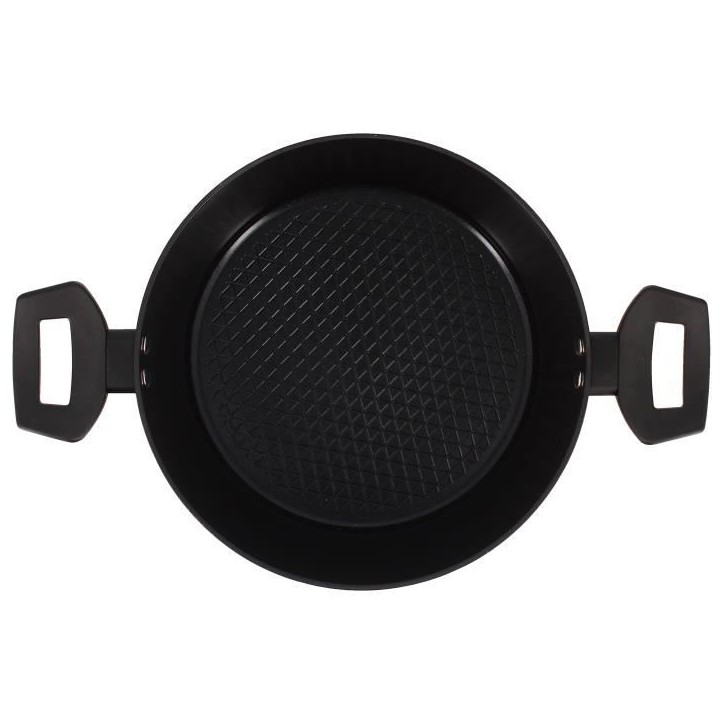 Faitout - MENASTYL - 6020647 - En alumimium forgé - 24 cm - Noir - Tous feux dont induction Faitout - MENASTYL - 6020647 - En alumimium forgé - 24 cm - Noir - Tous feux dont induction