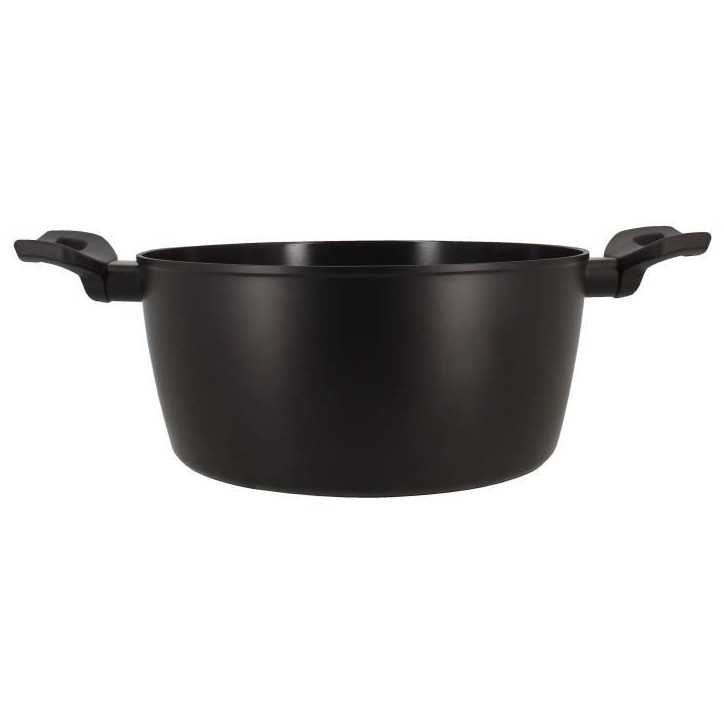 Faitout - MENASTYL - 6020647 - En alumimium forgé - 24 cm - Noir - Tous feux dont induction Faitout - MENASTYL - 6020647 - En alumimium forgé - 24 cm - Noir - Tous feux dont induction