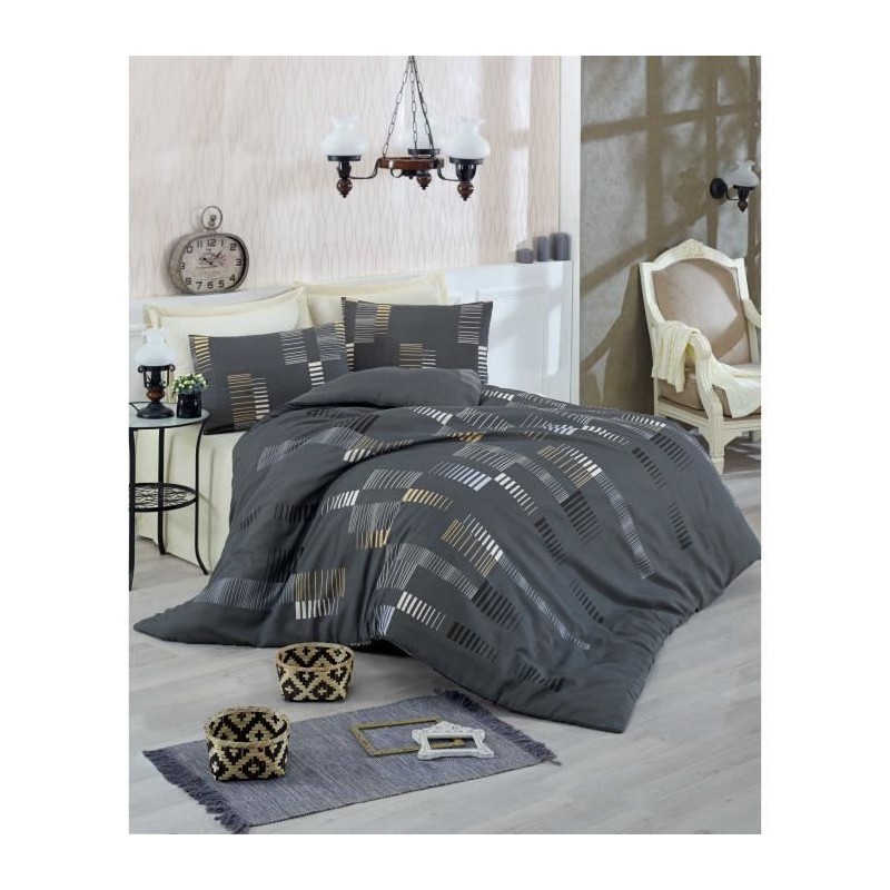 Parure de lit - 1 housse de couette 220x240 cm + 2 taies d'oreiller 60