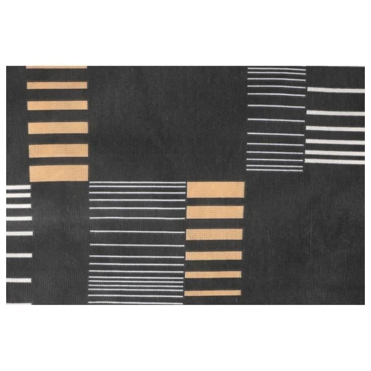 Parure de lit - 1 housse de couette 220x240 cm + 2 taies d'oreiller 60x60 cm - 65% coton, 35% polyester - Anthracite
