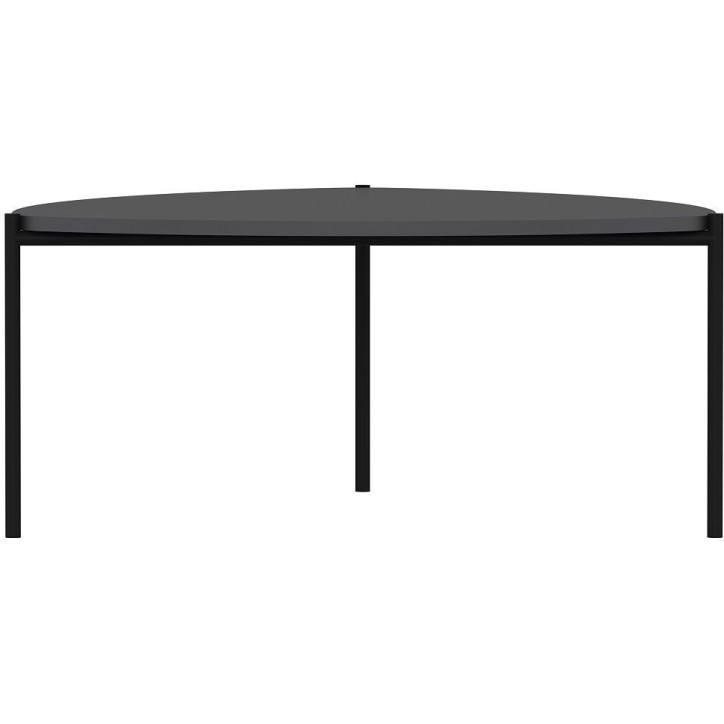 Table basse - LENNY - Ovale - Métal - Anthracite - 90 x 40 x 89 cm Table basse - LENNY - Ovale - Métal - Anthracite - 90 x 40 x 89 cm