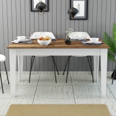 Table a manger - MILAN - Rectangulaire - 4 personnes - 145 x 75 x 88 c
