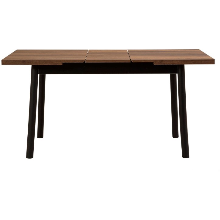 Table a manger - OLIVER - Extensible - Rectangulaire - 4 personnes - 120 x 77 x 75 cm - Noir Table a manger - OLIVER - Extensible - Rectangulaire - 4 personnes - 120 x 77 x 75 cm - Noir