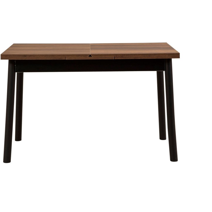 Table a manger - OLIVER - Extensible - Rectangulaire - 4 personnes - 120 x 77 x 75 cm - Noir Table a manger - OLIVER - Extensible - Rectangulaire - 4 personnes - 120 x 77 x 75 cm - Noir