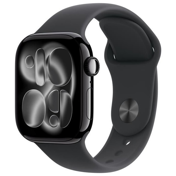 Apple Watch Series 11 GPS - 42mm - Boîtier Jet Black Aluminium - Bracelet Black Sport Band - M/L Apple Watch Series 11 GPS - 42mm - Boîtier Jet Black Aluminium - Bracelet Black Sport Band - M/L