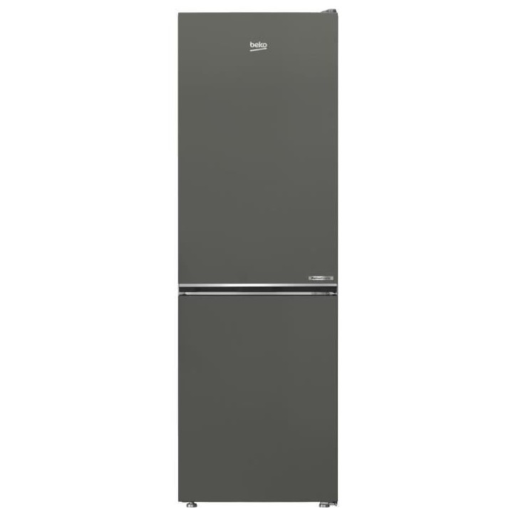 Réfrigérateur combiné - BEKO - B5RCNE366HG - Classe C - 316 L - 59,5 x 66,3 x 186,5 cm - Manhattan Gray