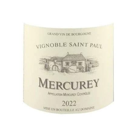 Vignoble Saint Paul 2022 Mercurey - Vin rouge de Bourgogne