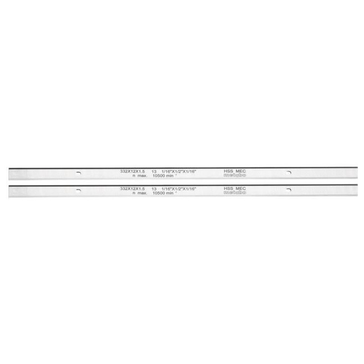 Lame de rabot - METABO - DH 330/316 - HSS - Réaffûtable - Teneur en tungstene 18 % Lame de rabot - METABO - DH 330/316 - HSS - Réaffûtable - Teneur en tungstene 18 %