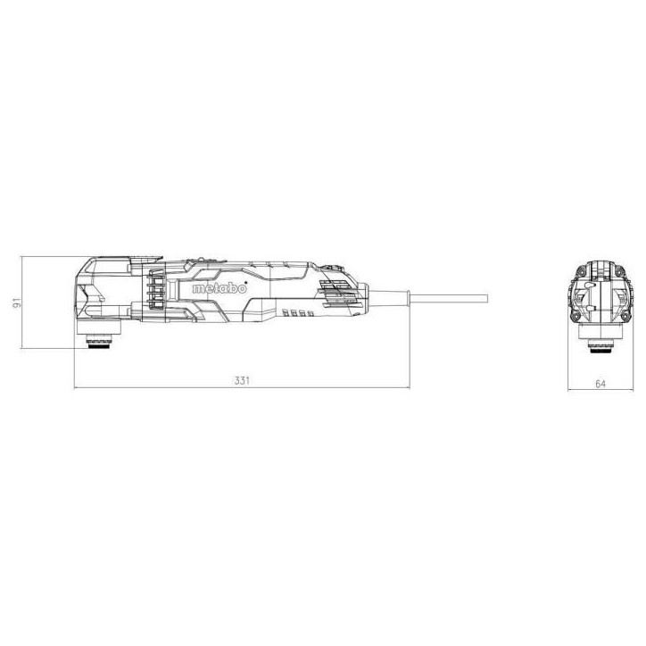 Outil multifonctions - METABO - MT 400 Quick - Vert - Electrique - 400 W - Professionnelle Outil multifonctions - METABO - MT 400 Quick - Vert - Electrique - 400 W - Professionnelle