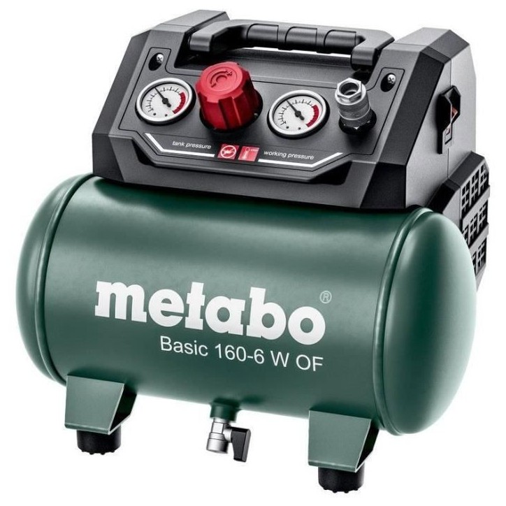 Compresseur - METABO - Basic 160-6 W OF - 6 Litres - 900 W - 8 bar Compresseur - METABO - Basic 160-6 W OF - 6 Litres - 900 W - 8 bar