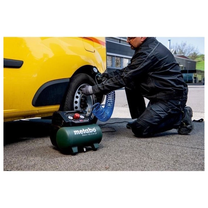 Compresseur - METABO - Basic 160-6 W OF - 6 Litres - 900 W - 8 bar Compresseur - METABO - Basic 160-6 W OF - 6 Litres - 900 W - 8 bar