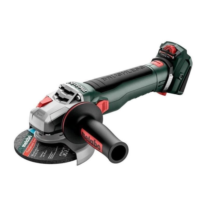 Meuleuse sans fil - METABO - WVB 18 LT BL 11-125 Quick - 18V - Béton