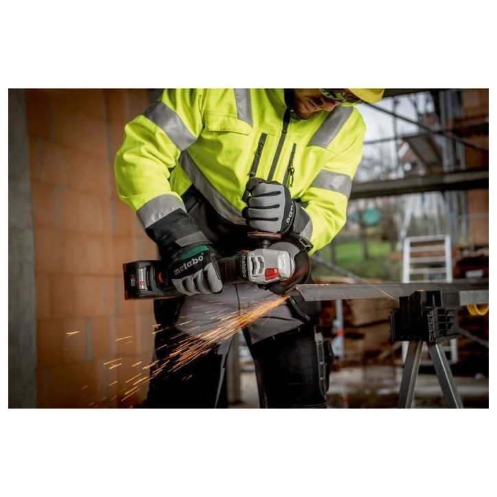 Meuleuse sans fil - METABO - WVB 18 LT BL 11-125 Quick - 18V - Béton - Professionnelle Meuleuse sans fil - METABO - WVB 18 LT BL 11-125 Quick - 18V - Béton - Professionnelle