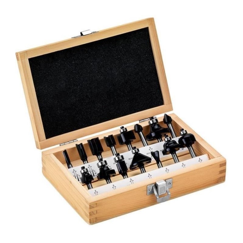 Assortiment de fraises - METABO - SP 6 mm - 15 pieces