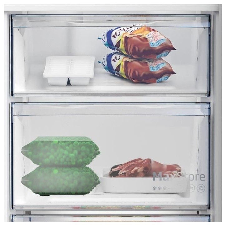 Réfrigérateur combiné - BEKO - B5RCNE366HG - Classe C - 316 L - 59,5 x 66,3 x 186,5 cm - Manhattan Gray