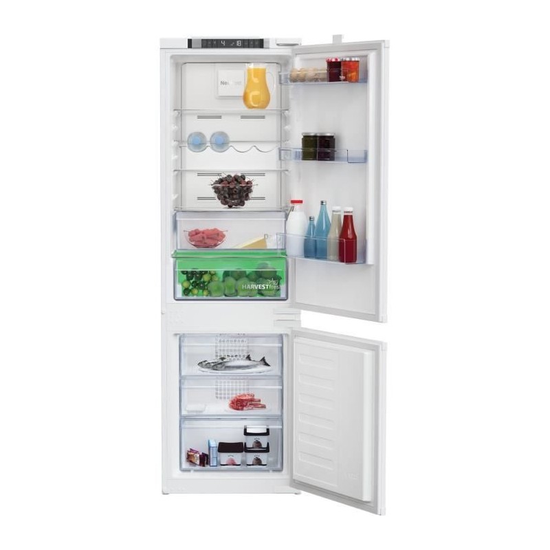 Réfrigérateur combiné - BEKO - 2 portes - Intégrable - 254 L (185 Réfrigérateur combiné - BEKO - 2 portes - Intégrable - 254 L (185