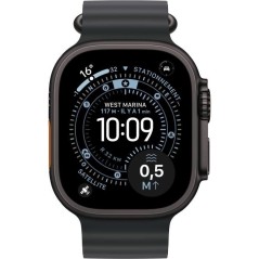 Apple Watch Ultra 3 GPS + Cellular - 49mm - Boîtier Black Titanium - Bracelet Black OceanBand