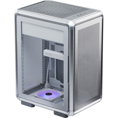 Boitier PC Gaming - COOLER MASTER - MF400M-SHNN-S00 - MasterFrame 400 Mesh Silver - Micro-ATX et Mini-ITX