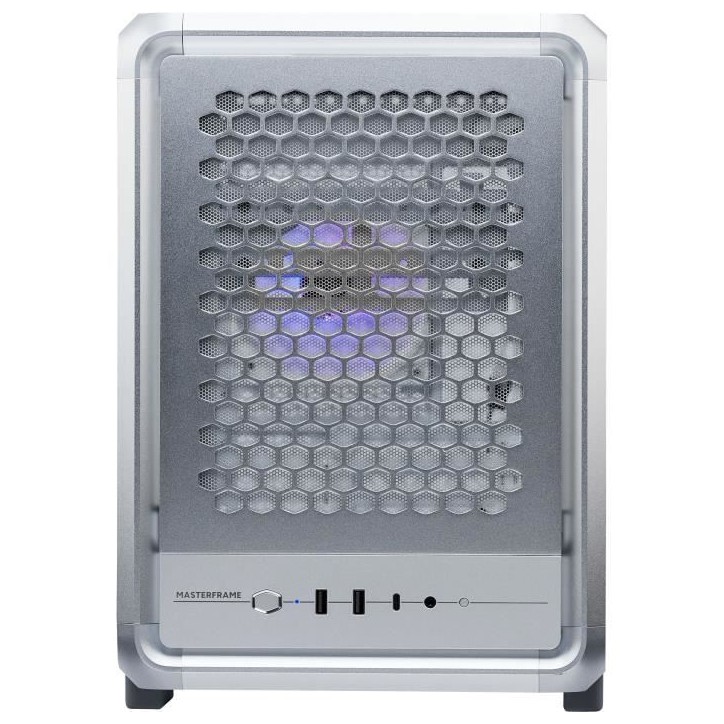 Boitier PC Gaming - COOLER MASTER - MF400M-SHNN-S00 - MasterFrame 400 Mesh Silver - Micro-ATX et Mini-ITX Boitier PC Gaming - COOLER MASTER - MF400M-SHNN-S00 - MasterFrame 400 Mesh Silver - Micro-ATX et Mini-ITX