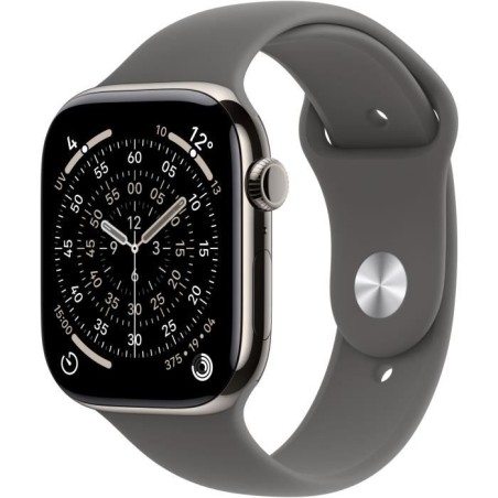 Apple Watch Series 11 GPS + Cellular - 42mm - Boîtier Natural Titan