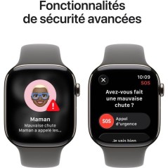 Apple Watch Series 11 GPS + Cellular - 42mm - Boîtier Natural Titan