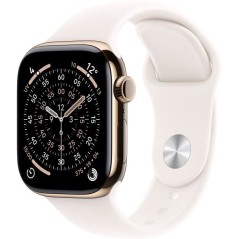 Apple Watch Series 11 GPS + Cellular - 42mm - Boîtier Gold Titanium