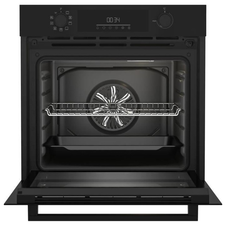 Four multifonction encastrable - Pyrolyse - BEKO - BBIE11300BMP - Noir - Porte froide - 59,4 x 56,7 x 59,5 cm Four multifonction encastrable - Pyrolyse - BEKO - BBIE11300BMP - Noir - Porte froide - 59,4 x 56,7 x 59,5 cm