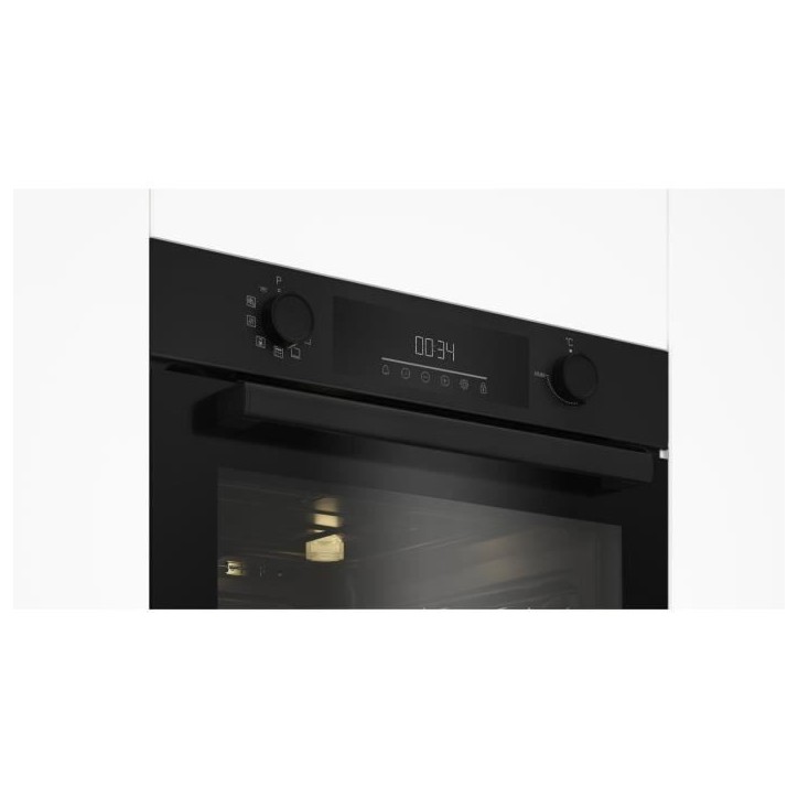 Four multifonction encastrable - Pyrolyse - BEKO - BBIE11300BMP - Noir - Porte froide - 59,4 x 56,7 x 59,5 cm Four multifonction encastrable - Pyrolyse - BEKO - BBIE11300BMP - Noir - Porte froide - 59,4 x 56,7 x 59,5 cm