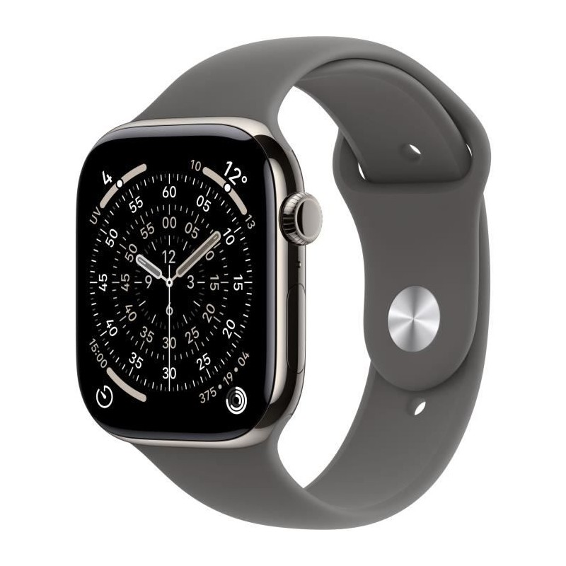 Apple Watch Series 11 GPS + Cellular - 46mm - Boîtier Natural Titan