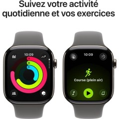 Apple Watch Series 11 GPS + Cellular - 46mm - Boîtier Natural Titan