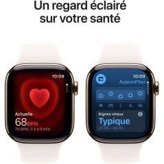 Apple Watch Series 11 GPS + Cellular - 46mm - Boîtier Gold Titanium