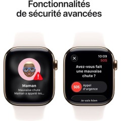 Apple Watch Series 11 GPS + Cellular - 46mm - Boîtier Gold Titanium