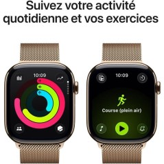 Apple Watch Series 11 GPS + Cellular - 46mm - Boîtier Gold Titanium