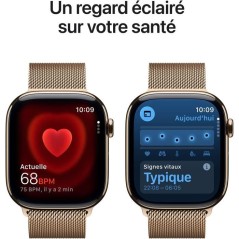 Apple Watch Series 11 GPS + Cellular - 46mm - Boîtier Gold Titanium