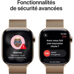 Apple Watch Series 11 GPS + Cellular - 46mm - Boîtier Gold Titanium