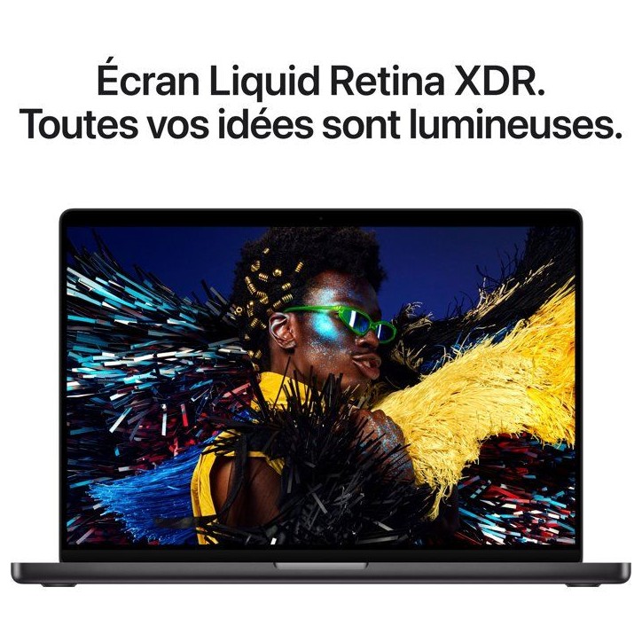 Apple - 16,2 MacBook Pro M5 Pro (2026) - RAM 24Go - Stockage 1To - CPU 18 coeurs - GPU 20 coeurs - Noir Sidéral