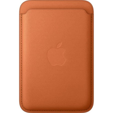 APPLE iPhone - Portefeuille a tissage fin avec MagSafe - Fox Orange
