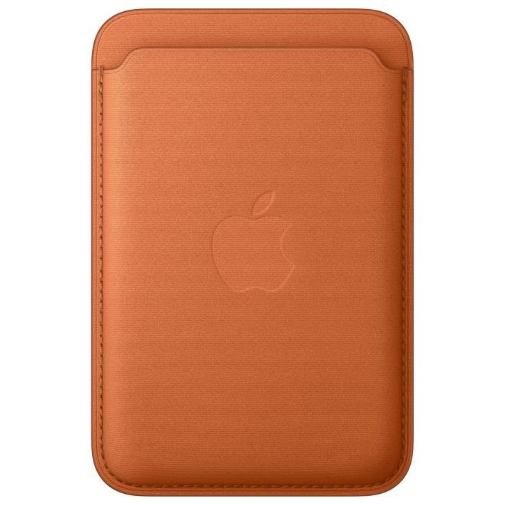 APPLE iPhone - Portefeuille a tissage fin avec MagSafe - Fox Orange