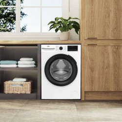 Lave-linge hublot BEKO BM3WFU410211B - 10 kg - Induction - 60 cm - 120