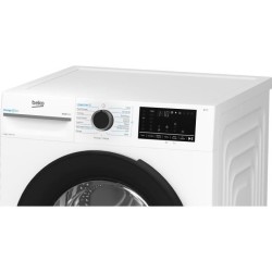 Lave-linge hublot BEKO BM3WFU410211B - 10 kg - Induction - 60 cm - 120