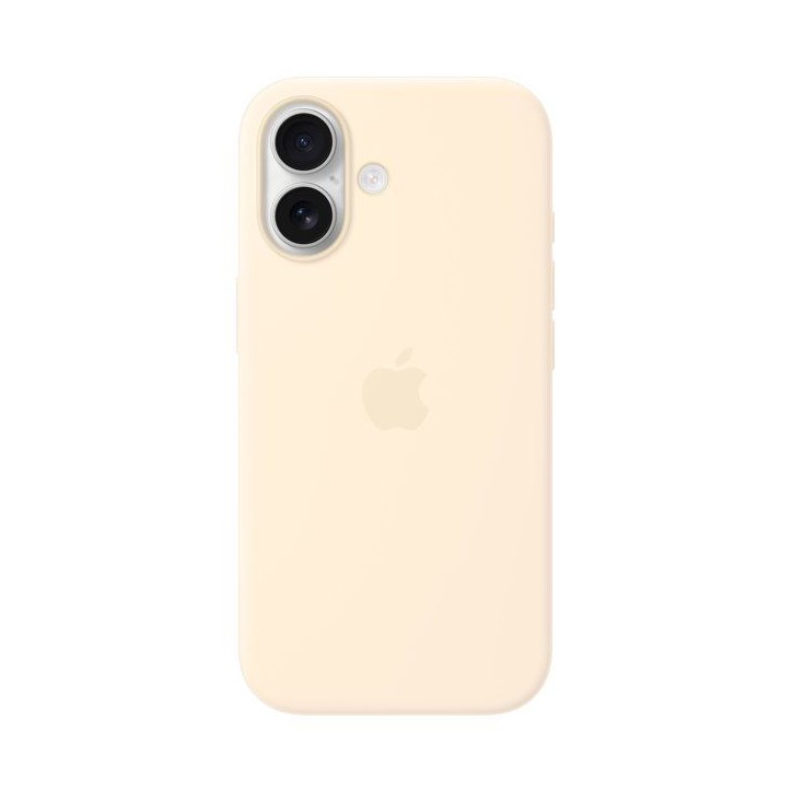 APPLE iPhone 17 - Coque en silicone avec MagSafe - Vanille