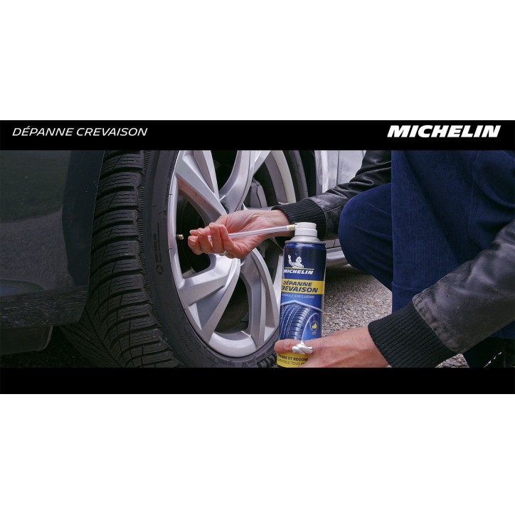 Dépanne crevaison - MICHELIN - Répare et Regonfle sans démontage - 500ml Dépanne crevaison - MICHELIN - Répare et Regonfle sans démontage - 500ml