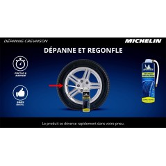 Dépanne crevaison - MICHELIN - Répare et Regonfle sans démontage -