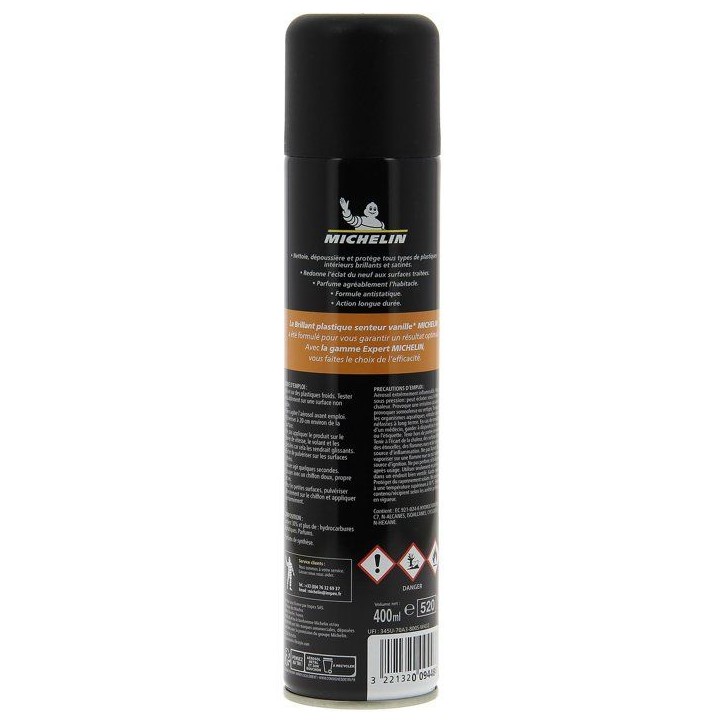MICHELIN Expert Brillant plastiques - 400 ml vanille MICHELIN Expert Brillant plastiques - 400 ml vanille