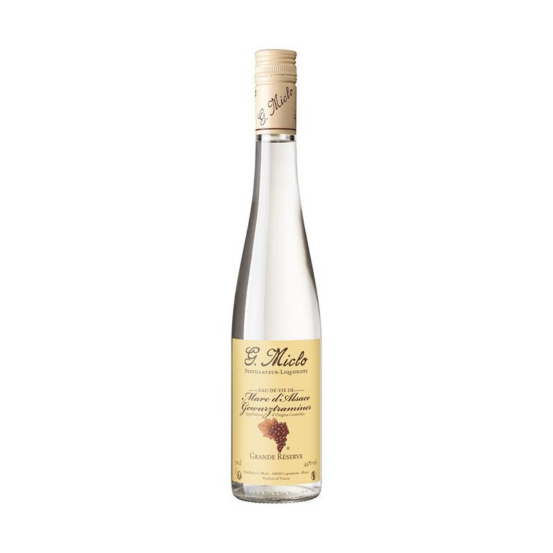 G. Miclo - Grande Réserve - Eau de vie de Marc d'Alsace Gewurztramine
